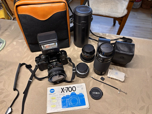 Set fotocamera reflex minolta - reflex,